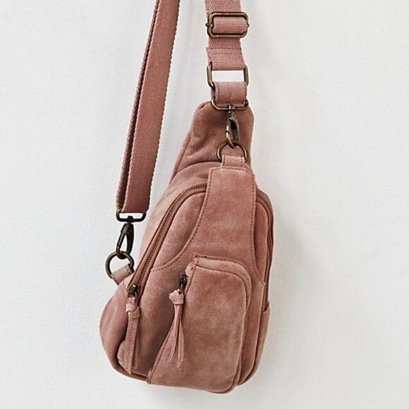 Free People Handbags - Free People FP Hudson Suede Sling Boho Bag Purse